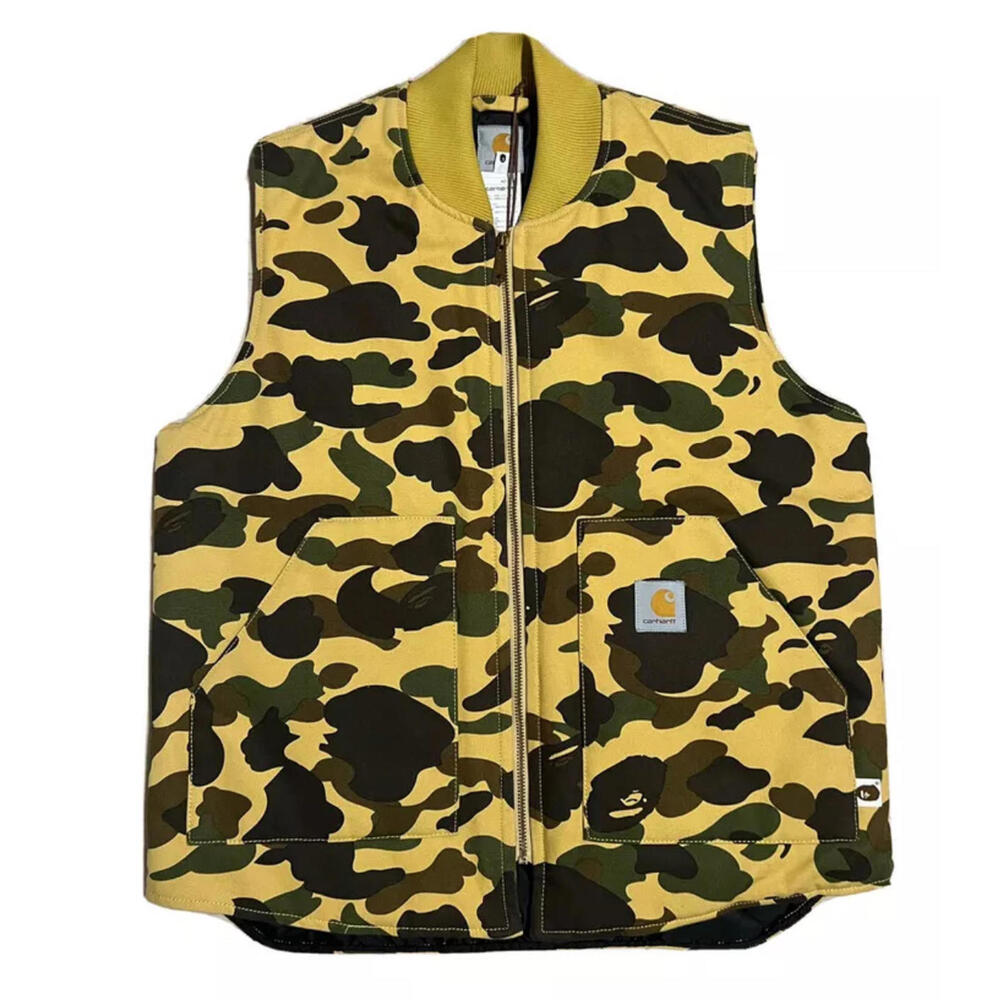 BAPE x Carhartt 1st Camo Yellow Vest (2006) Medium